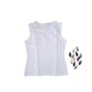 Calvin Klein Women's White Sleeveless Top